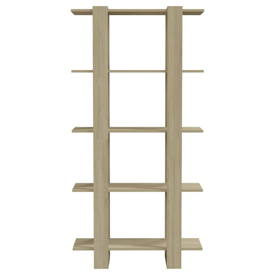 Book Cabinet/Room Divider Sonoma Oak 80x30x160 cm Engineered Wood