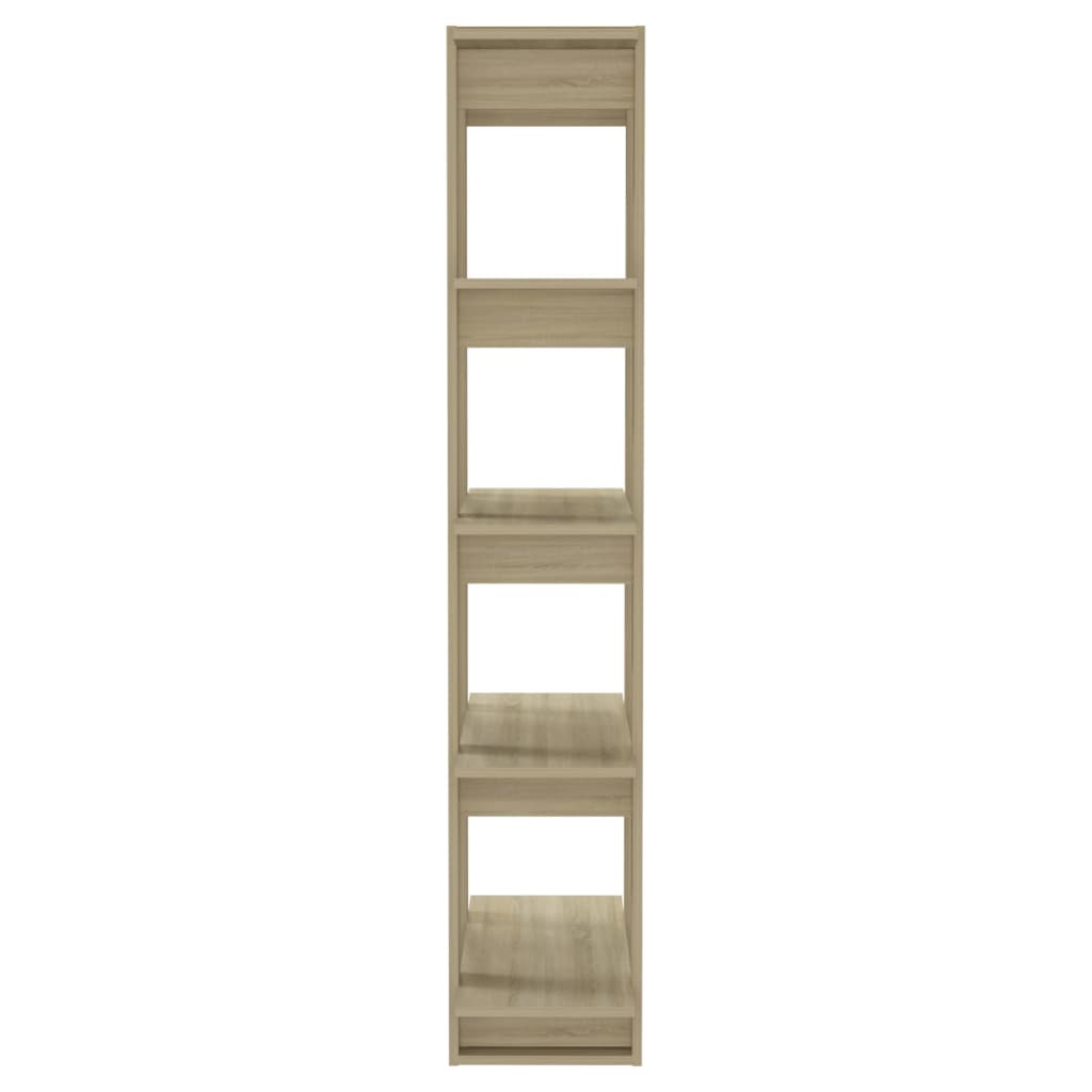 Book Cabinet/Room Divider Sonoma Oak 80x30x160 cm Engineered Wood