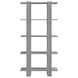 Book Cabinet/Room Divider Concrete Grey 80x30x160 cm Engineered Wood
