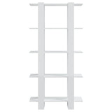 Book Cabinet/Room Divider High Gloss White 80x30x160 cm