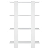 Book Cabinet/Room Divider White 80x30x123.5 cm