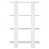 Book Cabinet/Room Divider White 80x30x123.5 cm - 45-Degree Angle
