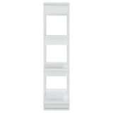 Book Cabinet/Room Divider White 80x30x123.5 cm - Rear View