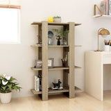 Book Cabinet/Room Divider Sonoma Oak 80x30x123.5 cm - Side View