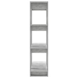Book Cabinet/Room Divider Concrete Grey 80x30x123.5 cm