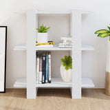Book Cabinet/Room Divider White 80x30x87 cm - Side View
