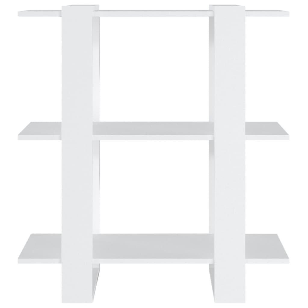 Book Cabinet/Room Divider White 80x30x87 cm