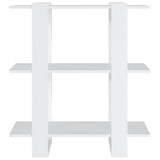 Book Cabinet/Room Divider White 80x30x87 cm