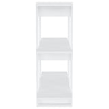 Book Cabinet/Room Divider White 80x30x87 cm - Rear View