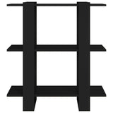 Book Cabinet/Room Divider Black 80x30x87 cm - 45-Degree Angle