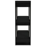 Book Cabinet/Room Divider Black 80x30x87 cm