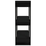 Book Cabinet/Room Divider Black 80x30x87 cm