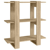 Book Cabinet/Room Divider Sonoma Oak 80x30x87cm - Front View
