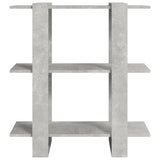 Book Cabinet/Room Divider Concrete Grey 80x30x87 cm - 45-Degree Angle