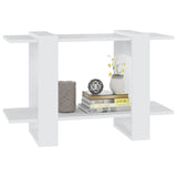 Book Cabinet/Room Divider White 80x30x51 cm