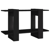 Book Cabinet/Room Divider Black 80x30x51 cm - Front View