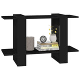 Book Cabinet/Room Divider Black 80x30x51 cm - Top-Down View