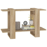 Book Cabinet/Room Divider Sonoma Oak 80x30x51 cm - Top-Down View