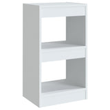 Book Cabinet/Room Divider White 40x30x72 cm - Front View