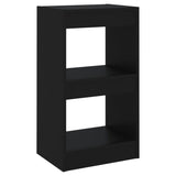 Book Cabinet/Room Divider Black 40x30x72 cm - Front View