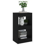 Book Cabinet/Room Divider Black 40x30x72 cm - Rear View