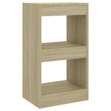 Book Cabinet/Room Divider Sonoma Oak 40x30x72 cm - Front View