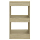Book Cabinet/Room Divider Sonoma Oak 40x30x72 cm - Side View