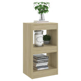 Book Cabinet/Room Divider Sonoma Oak 40x30x72 cm - Rear View