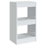 Book Cabinet/Room Divider High Gloss White 40x30x72 cm - Front View