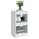 Book Cabinet/Room Divider High Gloss White 40x30x72 cm - Rear View