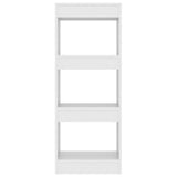 Book Cabinet/Room Divider White 40x30x103 cm Engineered Wood