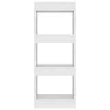 Book Cabinet/Room Divider White 40x30x103 cm Engineered Wood - 45-Degree Angle
