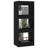 Book Cabinet/Room Divider Black 40x30x103 cm Engineered Wood - Top-Down View