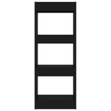 Book Cabinet/Room Divider Black 40x30x103 cm Engineered Wood