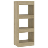 Book Cabinet/Room Divider Sonoma Oak 40x30x103 cm Engineered Wood - Front View