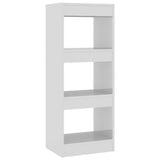Book Cabinet/Room Divider High Gloss White 40x30x103 cm Engineered Wood - Front View