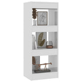 Book Cabinet/Room Divider High Gloss White 40x30x103 cm Engineered Wood