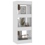 Book Cabinet/Room Divider High Gloss White 40x30x103 cm Engineered Wood - Top-Down View