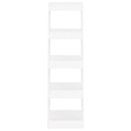 Book Cabinet/Room Divider White 40x30x135 cm
