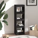 Book Cabinet/Room Divider Black 40x30x135 cm - Top-Down View