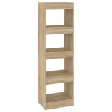 Book Cabinet/Room Divider Sonoma Oak 40x30x135 cm - Front View