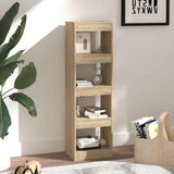 Book Cabinet/Room Divider Sonoma Oak 40x30x135 cm - Top-Down View