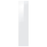 Book Cabinet/Room Divider High Gloss White 40x30x135 cm - Rear View
