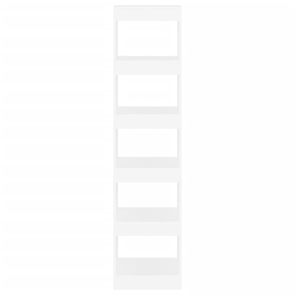 Book Cabinet/Room Divider White 40x30x166 cm