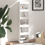 Book Cabinet/Room Divider White 40x30x166 cm - Top-Down View