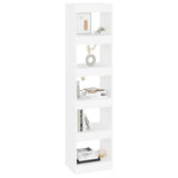Book Cabinet/Room Divider White 40x30x166 cm - 45-Degree Angle