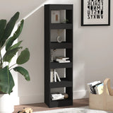 Book Cabinet/Room Divider Black 40x30x166 cm - Top-Down View