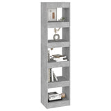 Book Cabinet/Room Divider Concrete Grey 40x30x166 cm - 45-Degree Angle