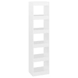 Book Cabinet/Room Divider High Gloss White 40x30x166 cm - Front View
