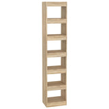 Book Cabinet/Room Divider Sonoma Oak 40x30x198 cm - Front View